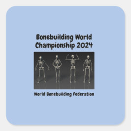 Adesivo Quadrado Campeonato Mundial de Bonebuilding 2024
