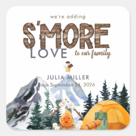 Adesivo Quadrado Camper | Favor do Chá de fraldas russo