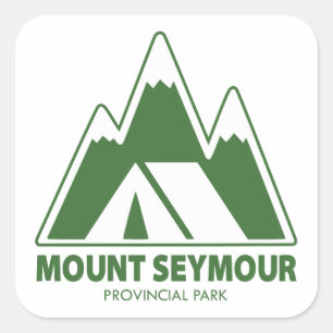 Adesivo Quadrado Camping nas Montanhas do Parque Provincial Mount S