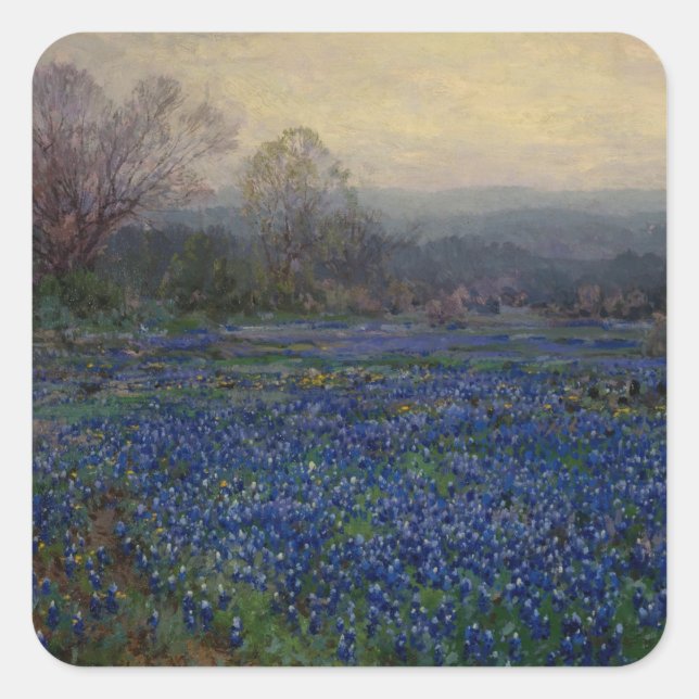 Adesivo Quadrado Campo de Bluebonnets, 1918 (Frente)
