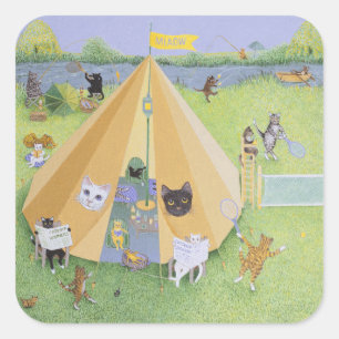 Adesivo Quadrado Campo de Natal