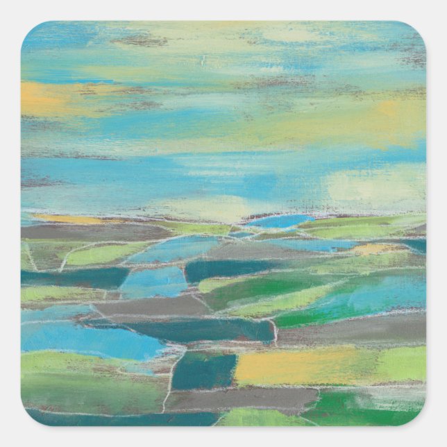 Adesivo Quadrado Campo fragmentado I (Frente)