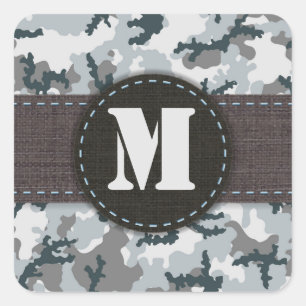 Adesivo Quadrado Camuflagem urbana
