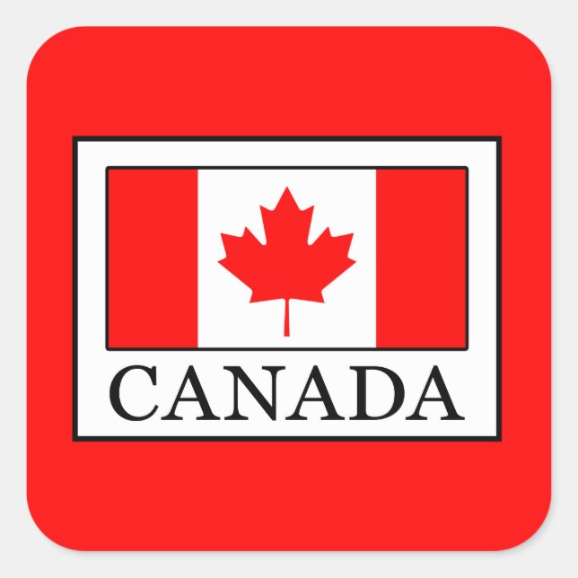 Adesivo Quadrado Canadá (Frente)