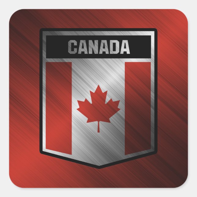 Adesivo Quadrado Canadá (Frente)