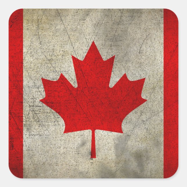 Adesivo Quadrado Canadá (Frente)