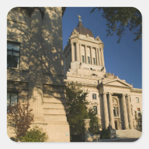 Adesivo Quadrado Canadá, Manitoba, Winnipeg: Legislativo de Manitob