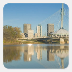 Adesivo Quadrado CANADÁ, Manitoba, Winnipeg: Riel Esplanade 2