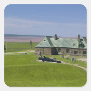 Adesivo Quadrado Canadá, New Brunswick, Aulac. Fort Cumberland
