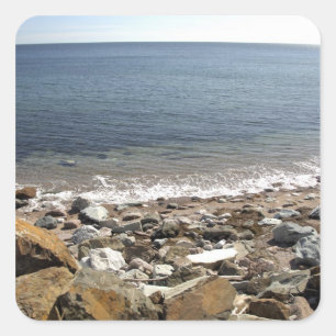 Adesivo Quadrado Canadá, Quebec. VIA Rail Canada treina O