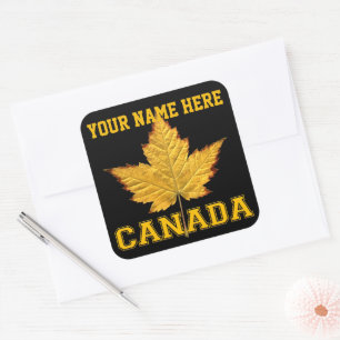 Adesivo Quadrado Canadá Sticker Customable Varsity Canada Sticker