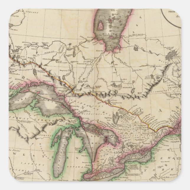 Adesivo Quadrado Canadá superior e inferior (Frente)