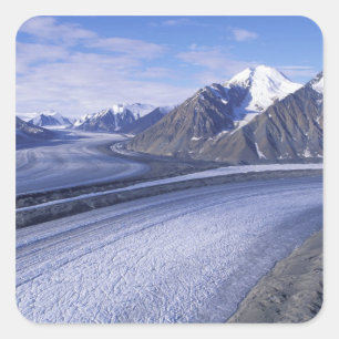 Adesivo Quadrado Canadá, Território Yukon, Parque Nacional Kluane.