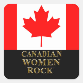ADESIVO QUADRADO CANADIANO MULHERES ROCK
