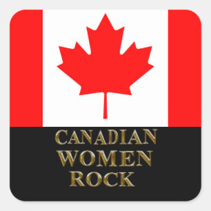 ADESIVO QUADRADO CANADIANO MULHERES ROCK