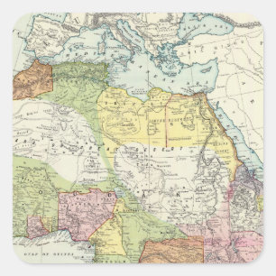 Adesivo Quadrado Canal de África, Suez