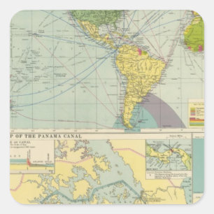 Adesivo Quadrado Canal do Panamá