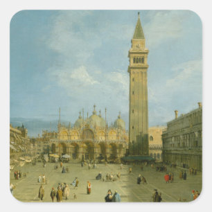 Adesivo Quadrado Canaletto   Piazza San Marco