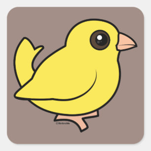 Adesivo Quadrado Canário