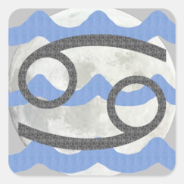 Adesivo Quadrado Cancer (Frente)