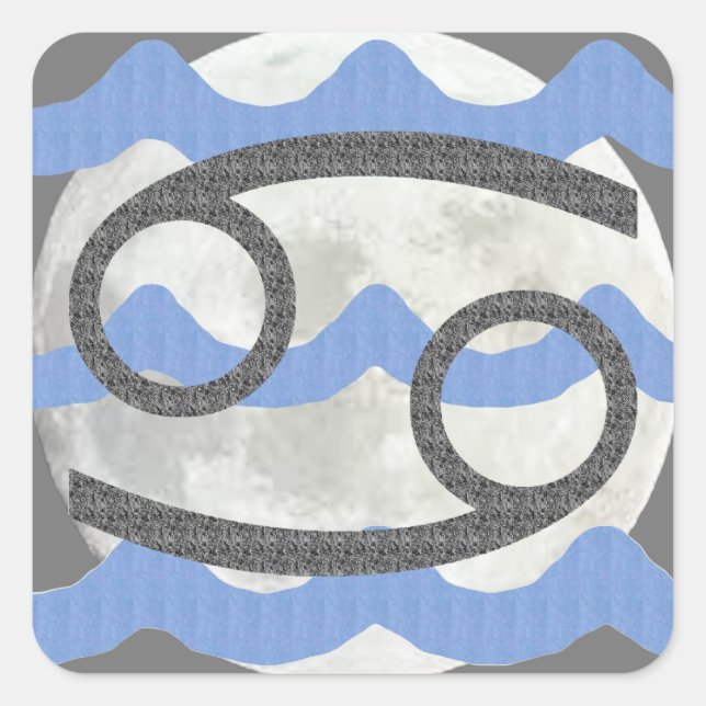 Adesivo Quadrado Cancer (Frente)