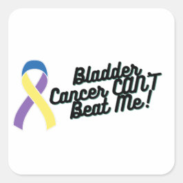Adesivo Quadrado Cancer Bladder Não Me Dá Conhecimento