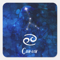 Cancer Zodiac Constelação Azul Galáxia Celestial
