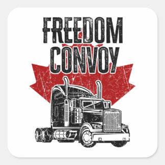 Adesivo Quadrado Canda Freedom Convoy 2022