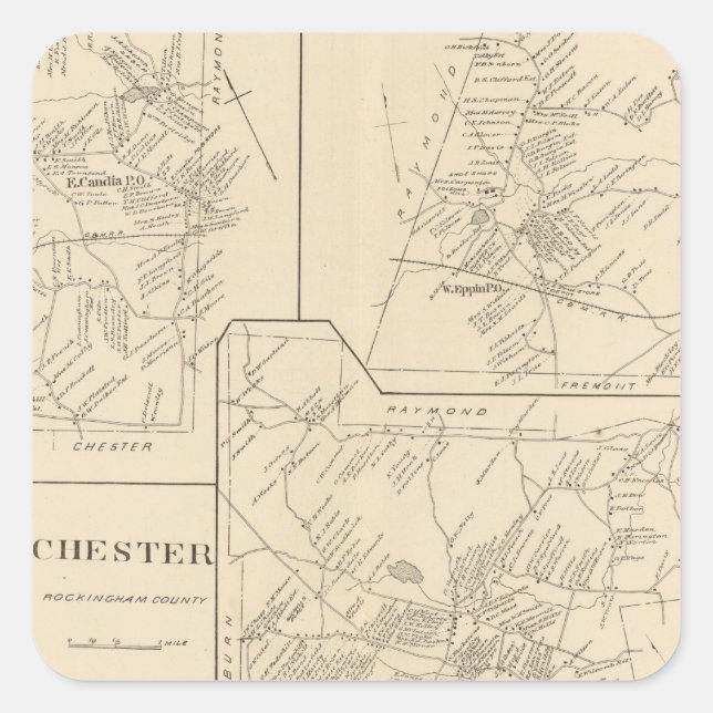 Adesivo Quadrado Candia, Eps (Frente)