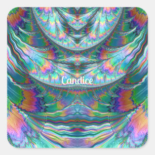 Adesivo Quadrado CANDIDATO ~ Shades Glossy PASTEL 3D ~