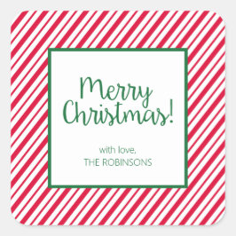 Adesivo Quadrado Candy Cane Strike