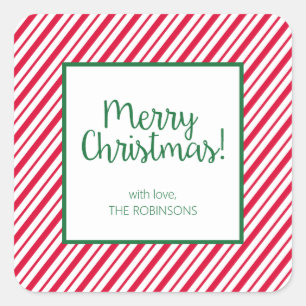 Adesivo Quadrado Candy Cane Strike