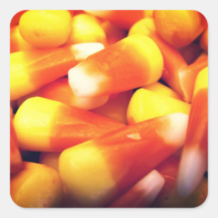 Adesivo Quadrado Candy Corn