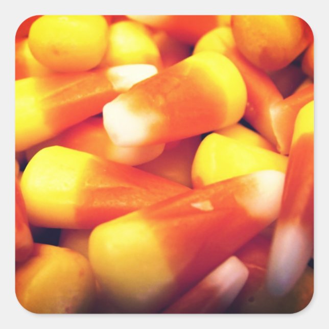 Adesivo Quadrado Candy Corn (Frente)