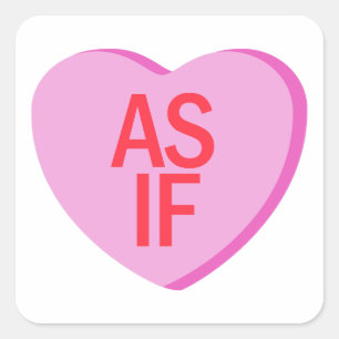 Adesivo Quadrado Candy Heart - AS IF