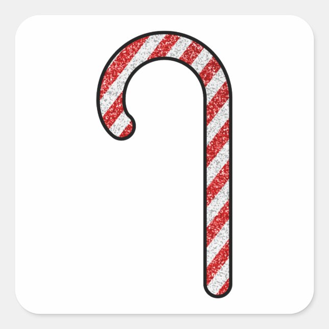 Adesivo Quadrado Caneta Glitter Candy (Frente)