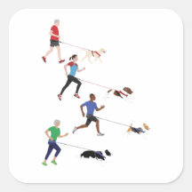 Canicross Quartet Sticker