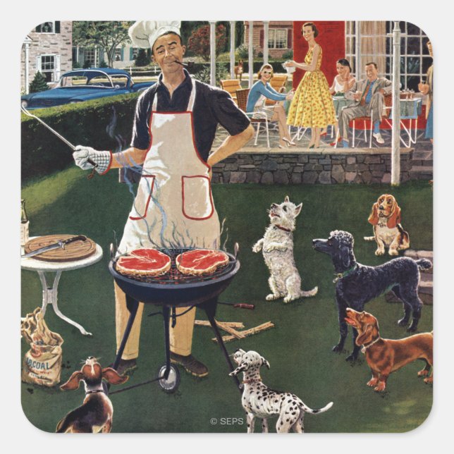 Adesivo Quadrado Caninos (Frente)