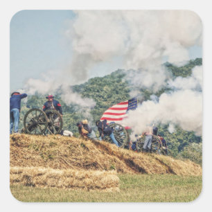 Adesivo Quadrado Cannon Fire
