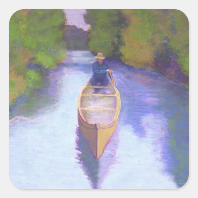 Adesivo Quadrado Canoagem Stickers (Frente)