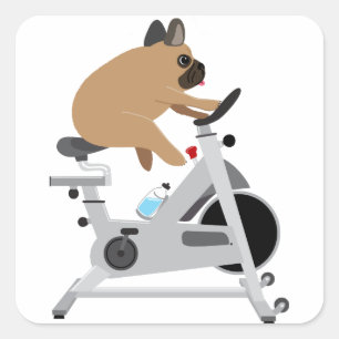 Adesivo Quadrado Cão Cansado