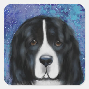 Adesivo Quadrado Cão Terra Nova