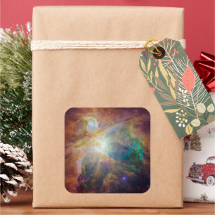 Adesivo Quadrado Caos no Coração da Composite Spitzer Hubble de Ori