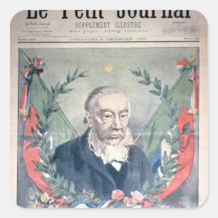 Adesivo Quadrado Capa do presidente Kruger