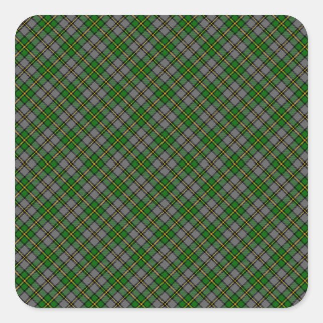 Adesivo Quadrado Cape Breton Tartan Designed Impressão (Canadá) (Frente)