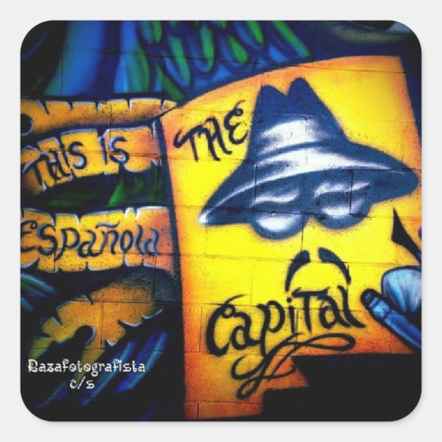 Adesivo Quadrado Capital Mais Baixo (Frente)