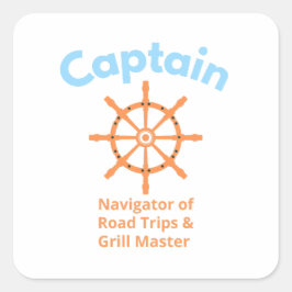 Adesivo Quadrado Capitão – Navegador de Viagens Rodoviárias