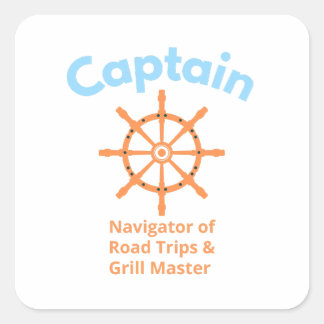 Adesivo Quadrado Capitão – Navegador de Viagens Rodoviárias