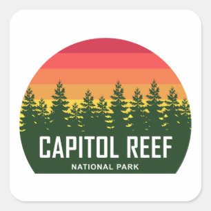 Adesivo Quadrado Capitol Reef National Park