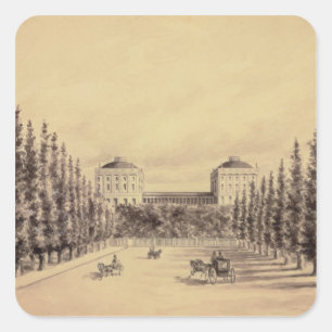 Adesivo Quadrado Capitólio dos Estados Unidos da Pensilvânia Avenue